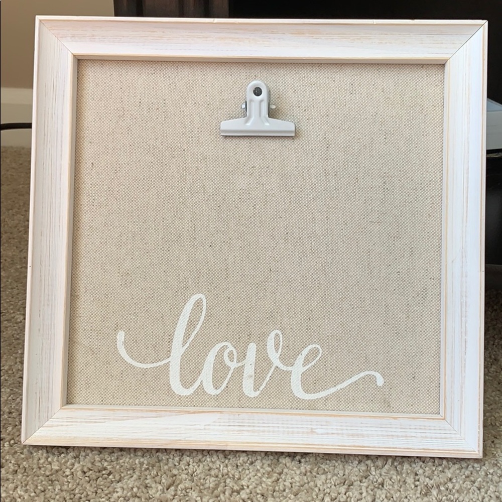White love picture frame